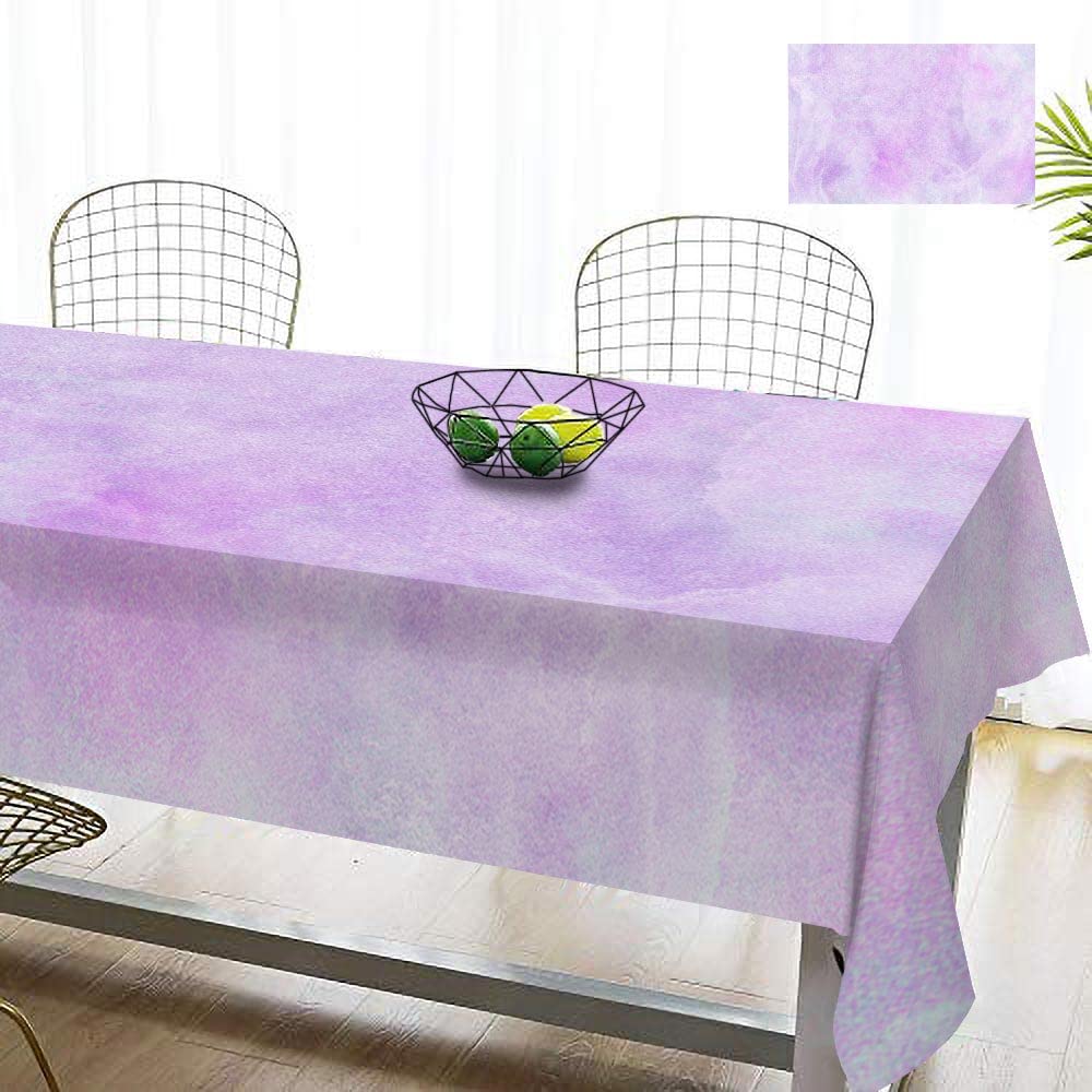 Amazon｜TOMWISH ラージ長方形テーブルクロス パープルテーブルクロス